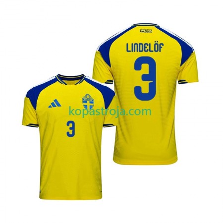 Billiga Fotbollströjor Sverige Victor Lindelof 3 Hemma tröja 2026 Kortärmad